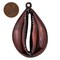 The Bead Chest Distressed Rust Copper Cowrie Shell Pendant (7x66mm)